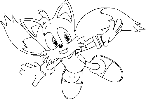 Free Tails Coloring Page