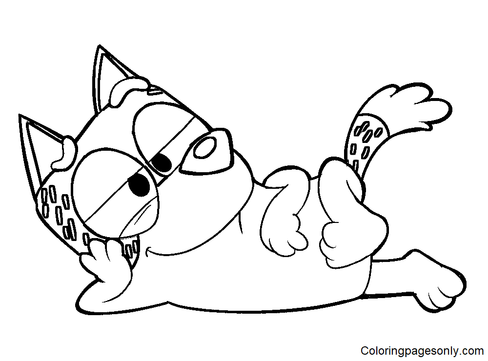 Funny Bandit Coloring Page