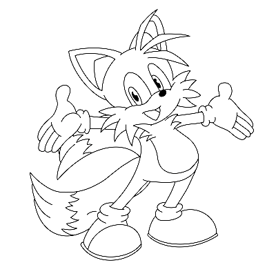 Funny Tails Coloring Page
