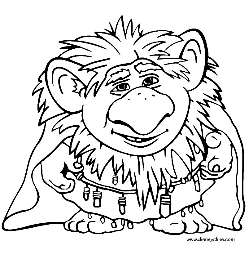 Grand Pabbie Frozen Coloring Page