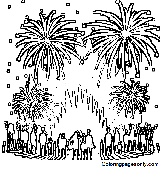 Guy Fawkes Night Printable Coloring Pages