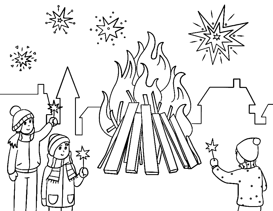 Coloriage Guy Fawkes Night Sheets
