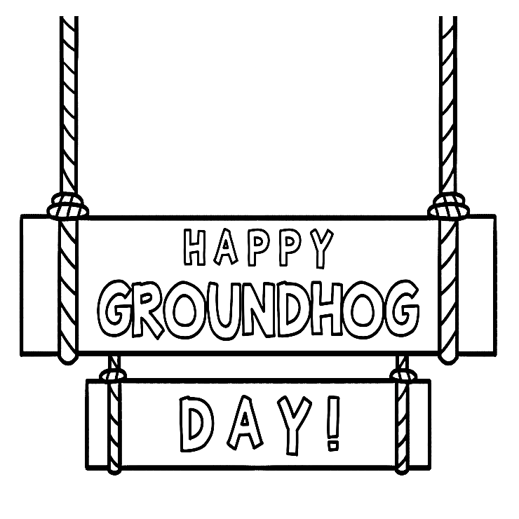 Affiche Happy Groundhog Day de Groundhog Day