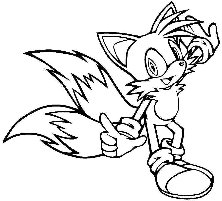 Happy Tails Coloring Page