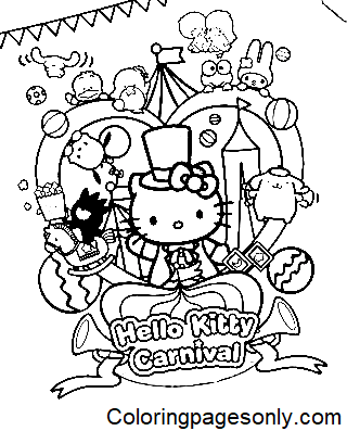 Carnaval de Hello Kitty de los personajes de Sanrio