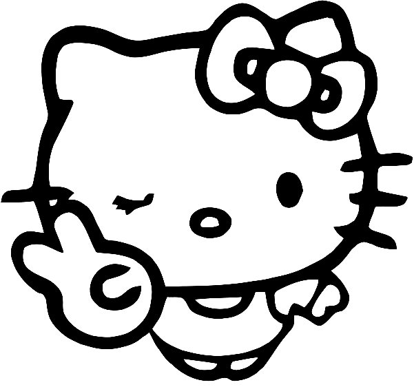 Hello Kitty para colorir em 2023  Hello kitty, Tatuagens da hello kitty,  Coisas da hello kitty