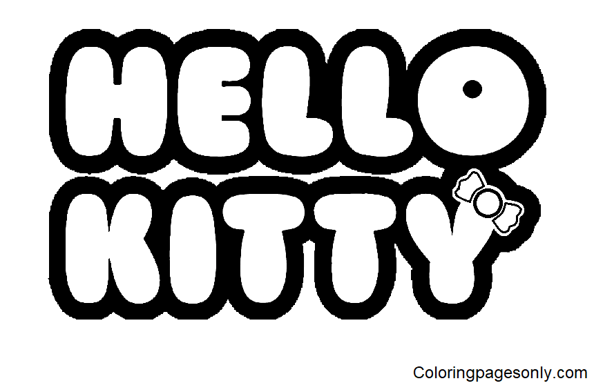 Hello Kitty-logo van Hello Kitty