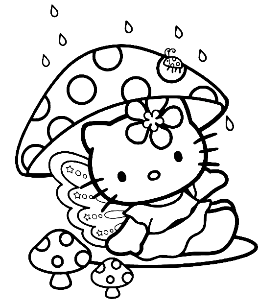 Hello Kitty Princess Coloring Pages