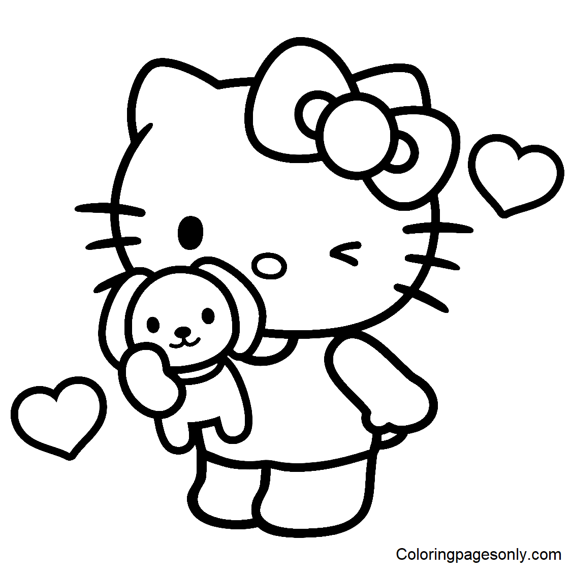 Hello Kitty coloring book Coloring Pages