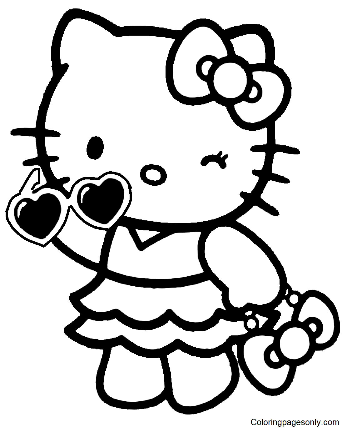 Hello Kitty image Coloring Page