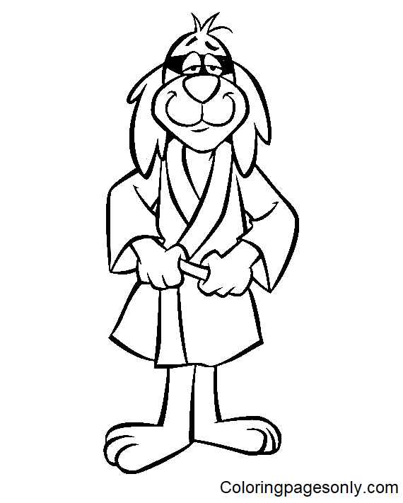 Hong Kong Phooey Standing Coloring Pages