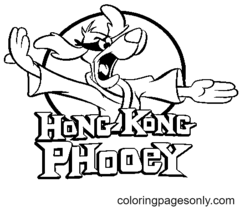 Hong Kong Phooey Coloring Pages