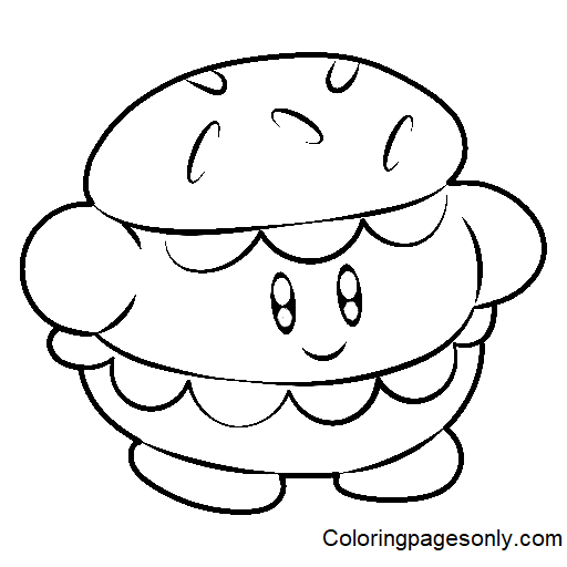 Hambúrguer Kirby de Kirby