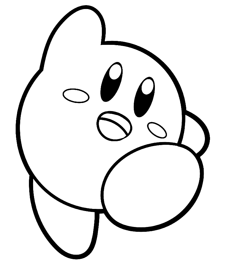 Kirby Para Niños Para Colorear - Kirby Para Colorear - Páginas Para  Colorear Para Niños Y Adultos