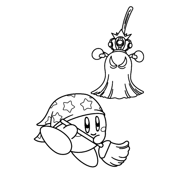 Kirby Free Coloring Pages
