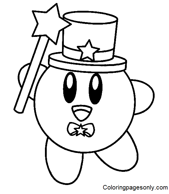 Kirby Super Stars Coloring Pages