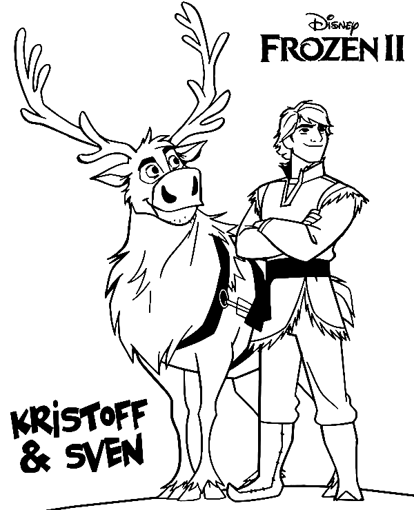 Kristoff y Sven Frozen 2 de Kristoff