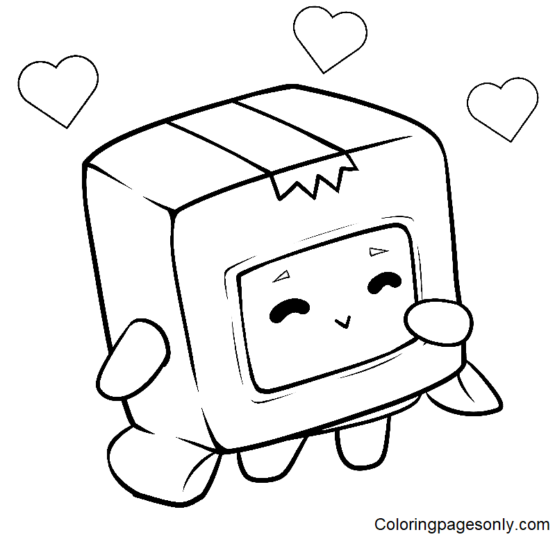 LankyBox Boxy Coloring Pages