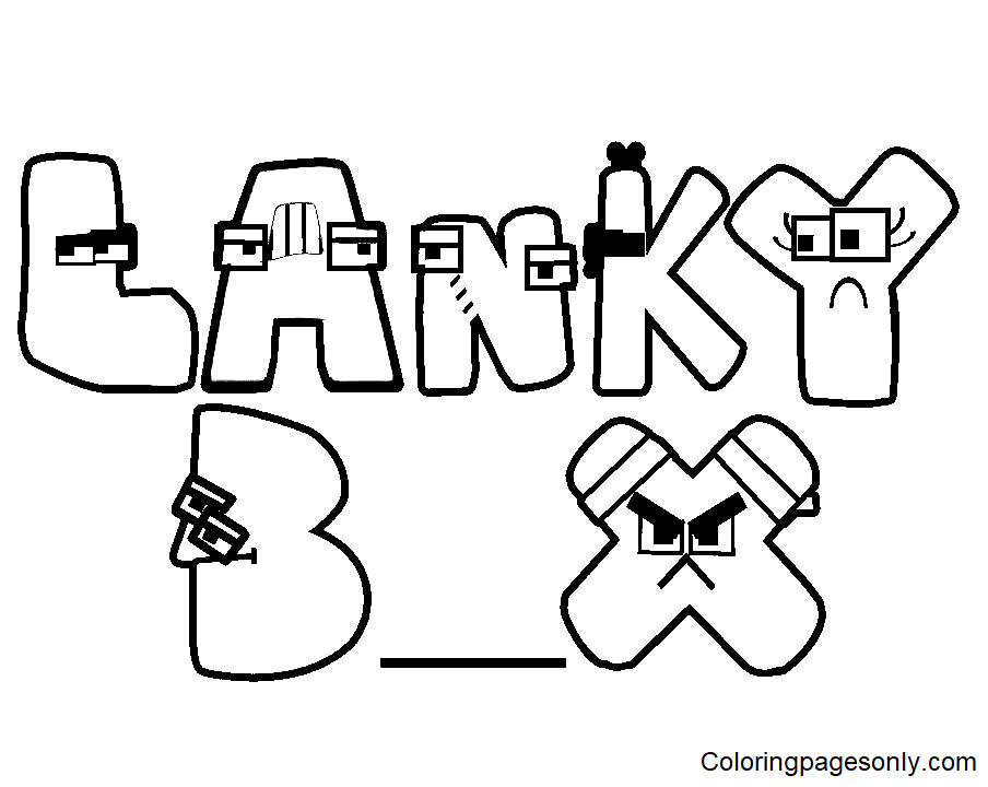 30 LankyBox Coloring Pages Free Printable PDF Online Coloring