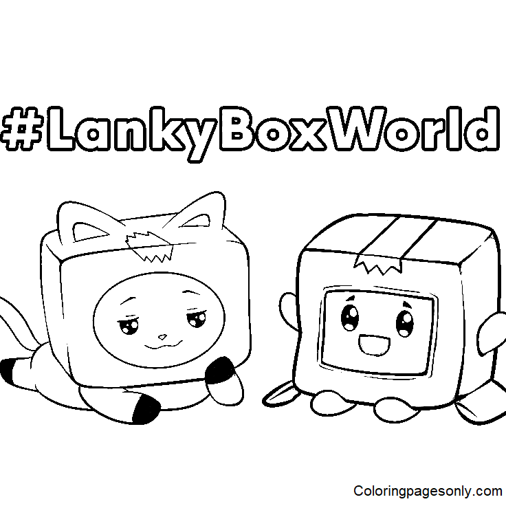 Lankybox imprimible gratis desde LankyBox