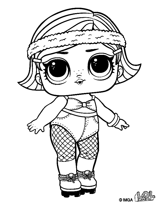 Lol Surprise Doll Boogie Babe Coloring Page