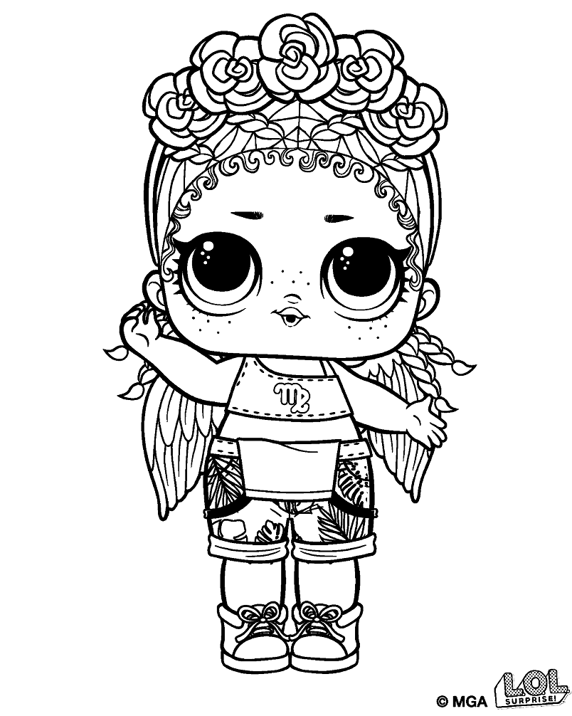 Lol Surprise Doll Earthy BB Coloring Page