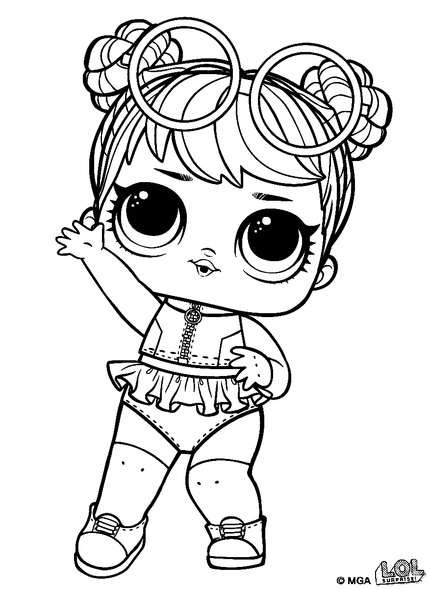 Lol Surprise Doll Free Coloring Pages