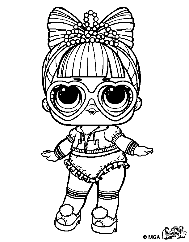 Lol Suprise Doll Witchay Babay Coloring Page - Free Printable Coloring ...