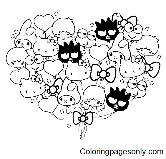 Lovely Sanrio Coloring Pages