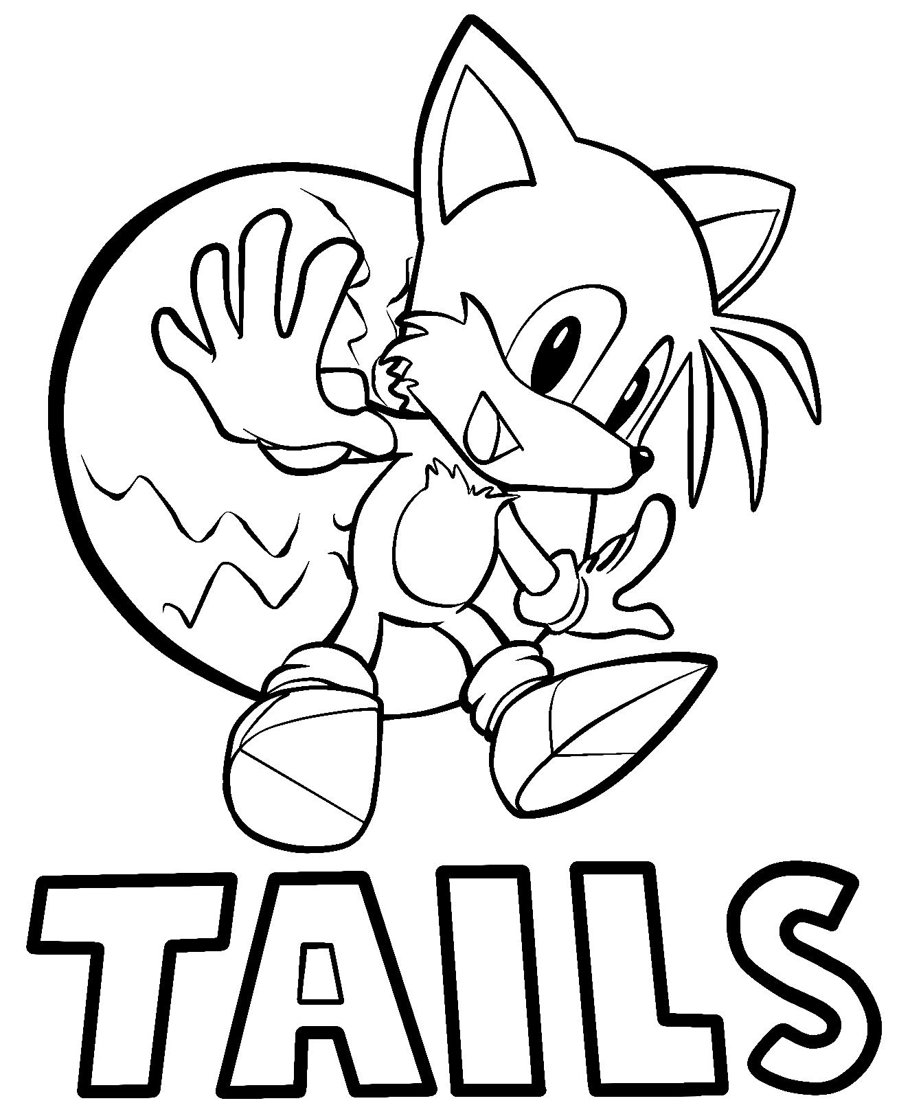 Miles Prower Tails Coloring Pages Tails Coloring Pages Coloring 