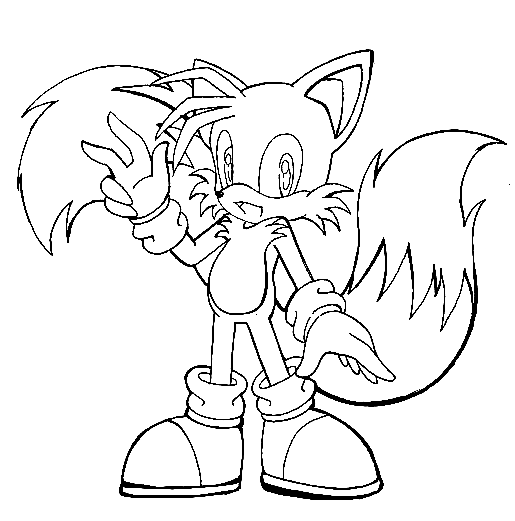 Miles Tails Sheets Coloring Pages