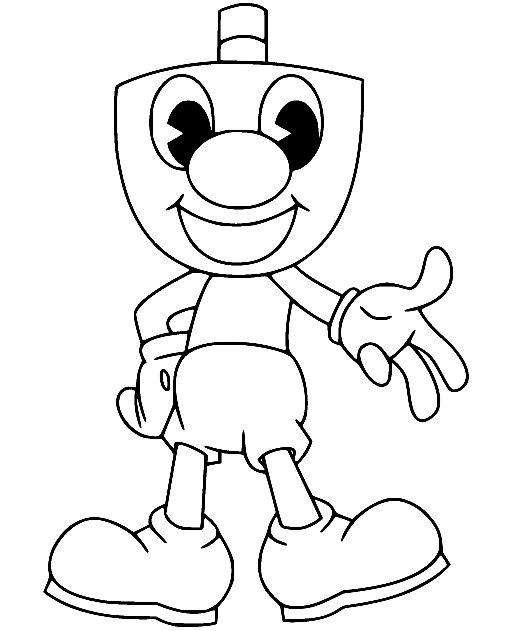 Mugman Coloring Pages