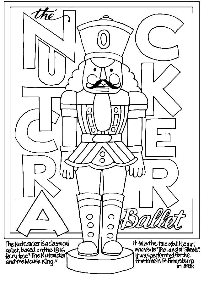Nutcracker to Print Coloring Pages