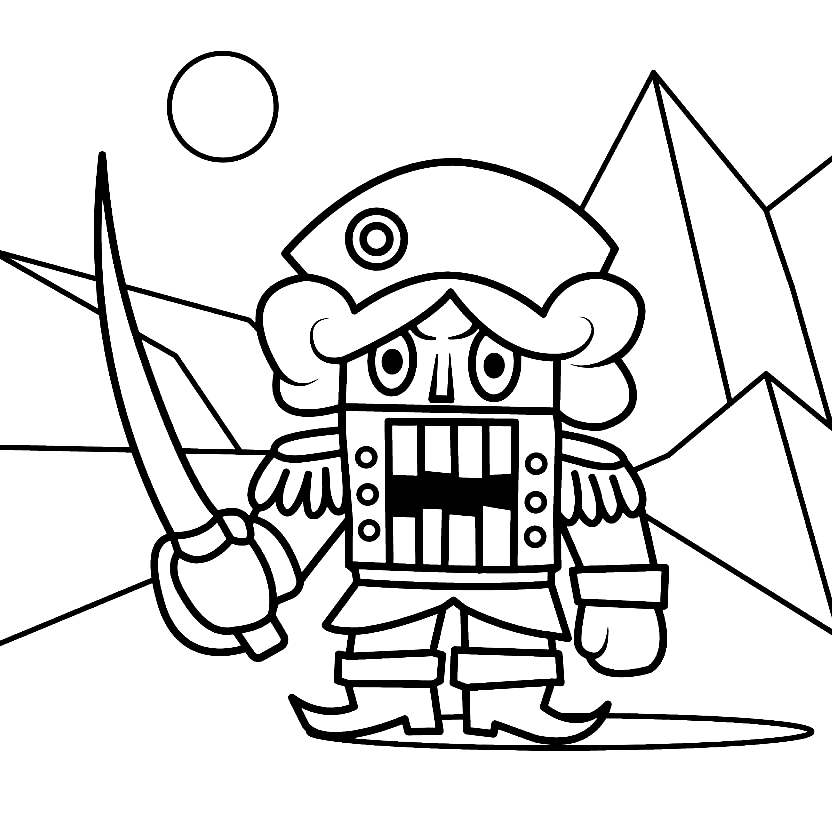 Nutcracker with Sword Coloring Pages
