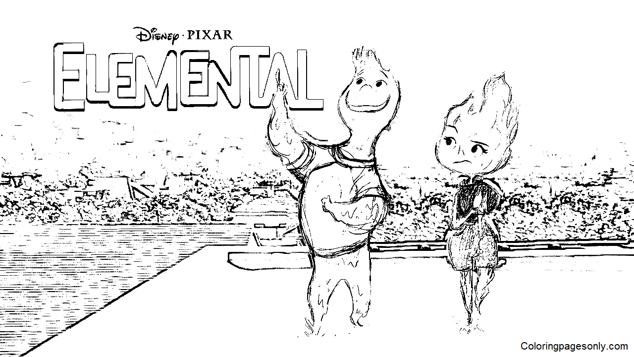 Elemental Coloring Pages Coloring Pages For Kids And Adults
