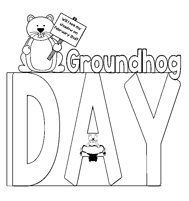 Jolie image du jour de la marmotte de Groundhog Day