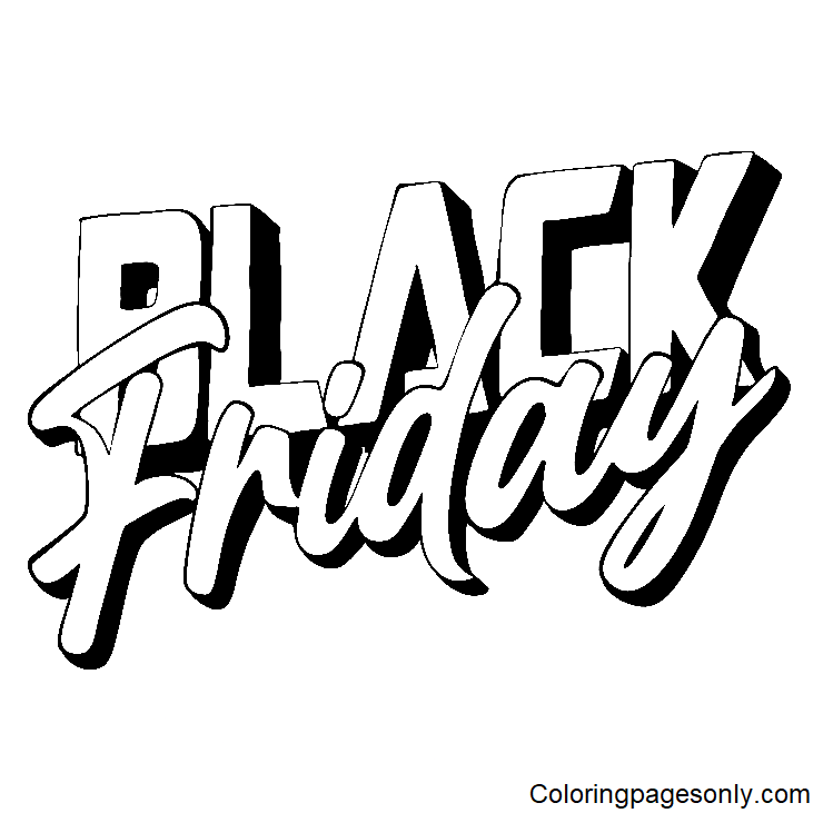 Afdrukbare Black Friday-bladen van Black Friday
