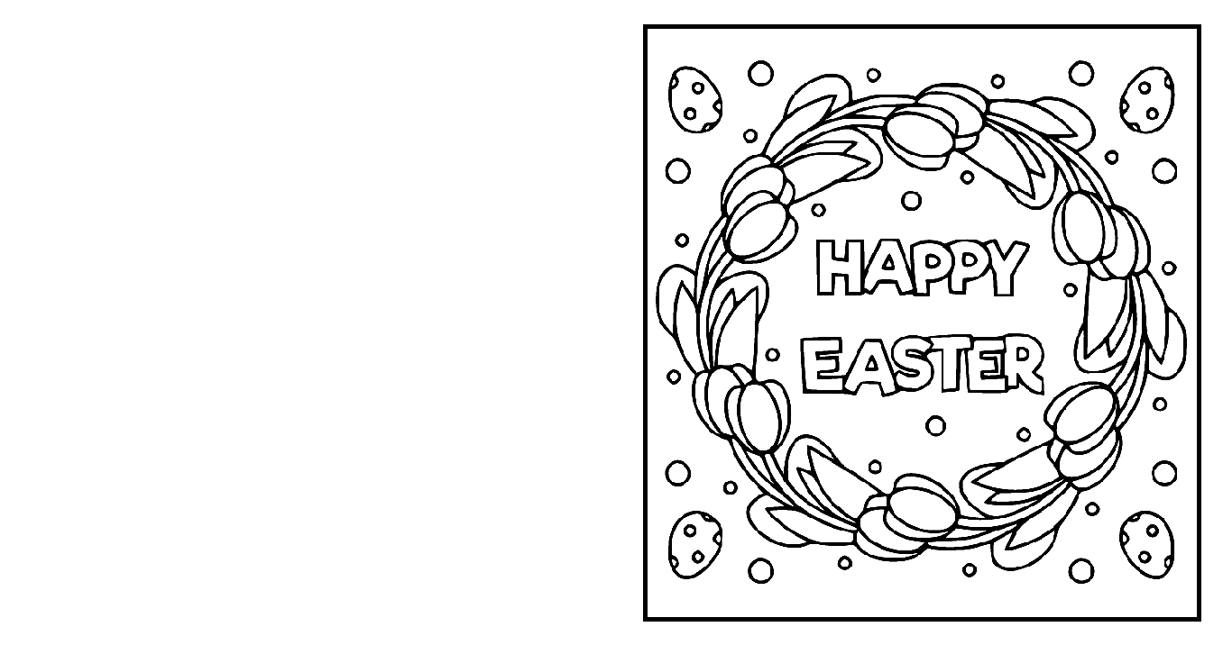 Druckbare Osterkarte von Easter Card