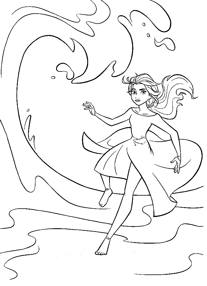 Printable Frozen Elsa Coloring Page Free Printable Coloring Pages
