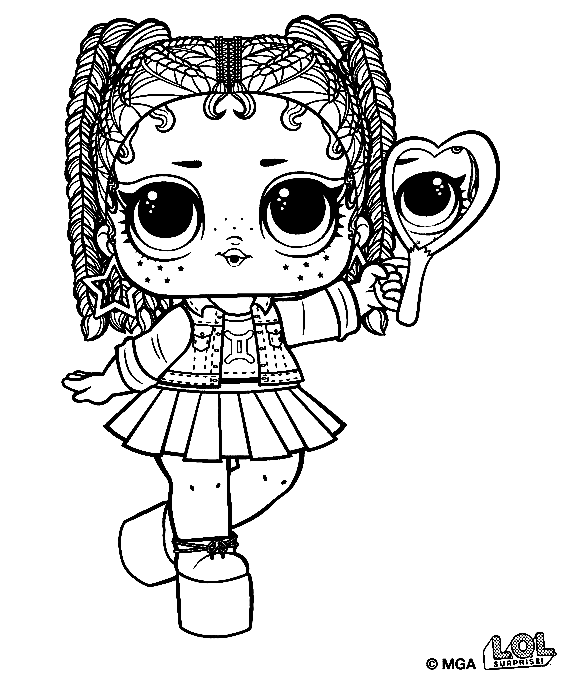 Printable Lol Surprise Doll Flipside Coloring Pages