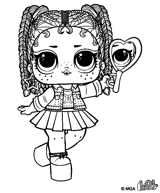 Desenhos para colorir de boneca Lol Surprise - Desenhos para colorir grátis  para imprimir