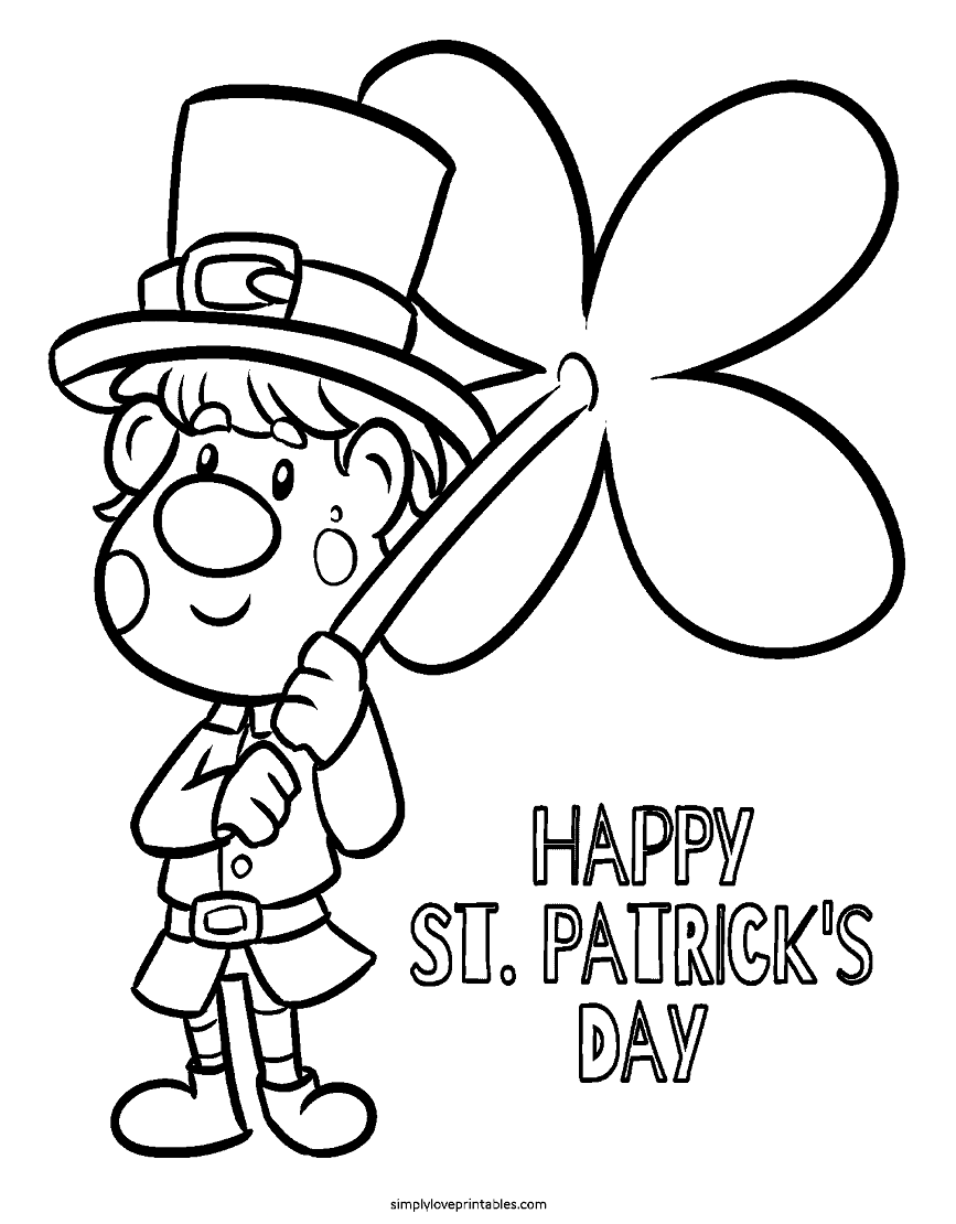 Printable St Patrick’s Day Coloring Page