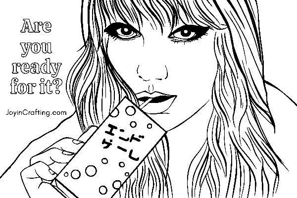 Printable Taylor Swift Sheets Coloring Pages