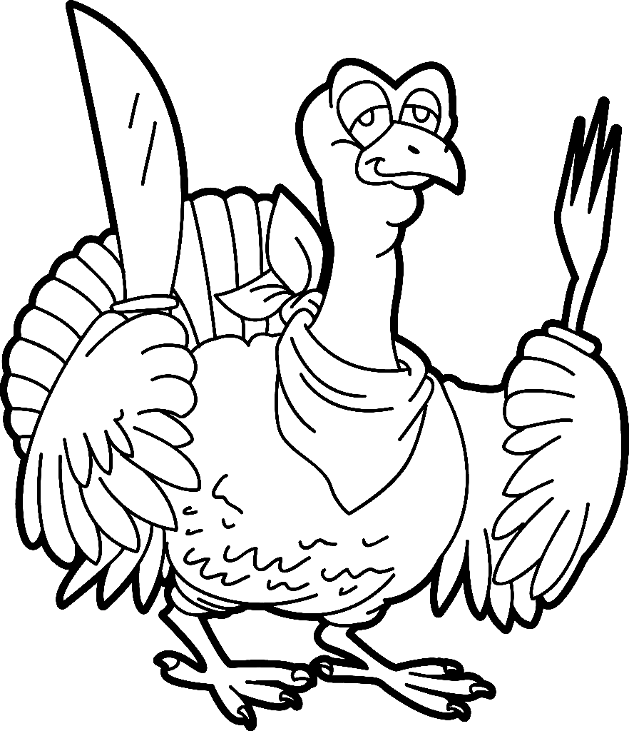 Printable Turkey Sheets Coloring Page