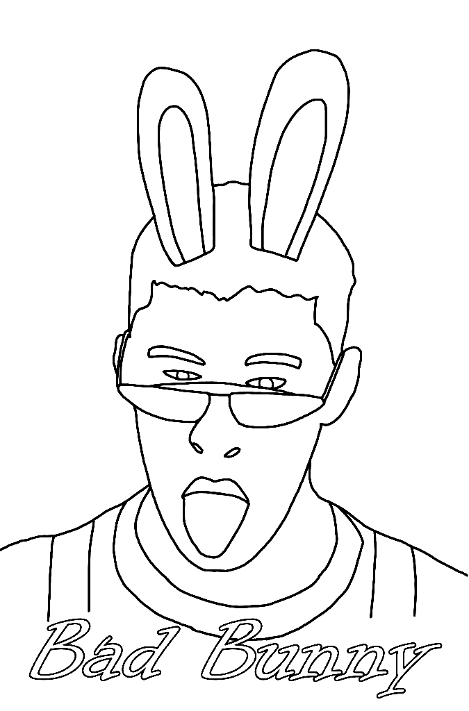 Il cantante rapper Bad Bunny di Bad Bunny