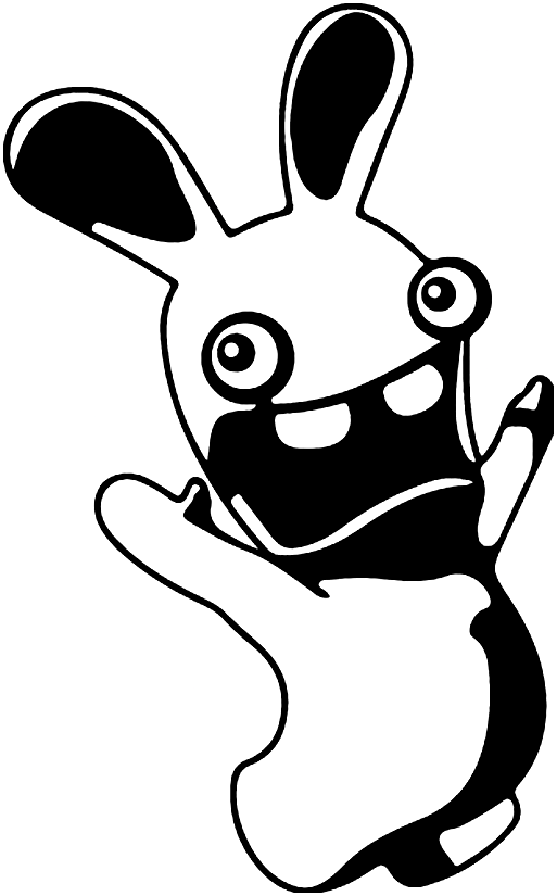 Raving Rabbids To Print Coloring Pages