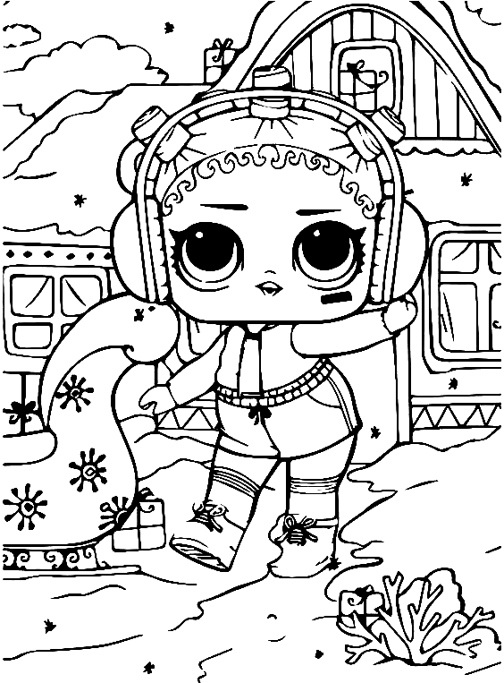 Roller Skater Lol Surprise Doll Coloring Page