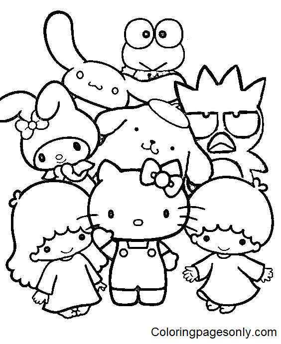 Sanrio Characters Coloring Pages - Sanrio Characters Coloring Pages ...