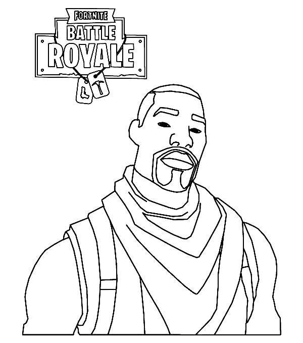 Omega is one of strongest style in Fortnite Coloring Page - Free ...