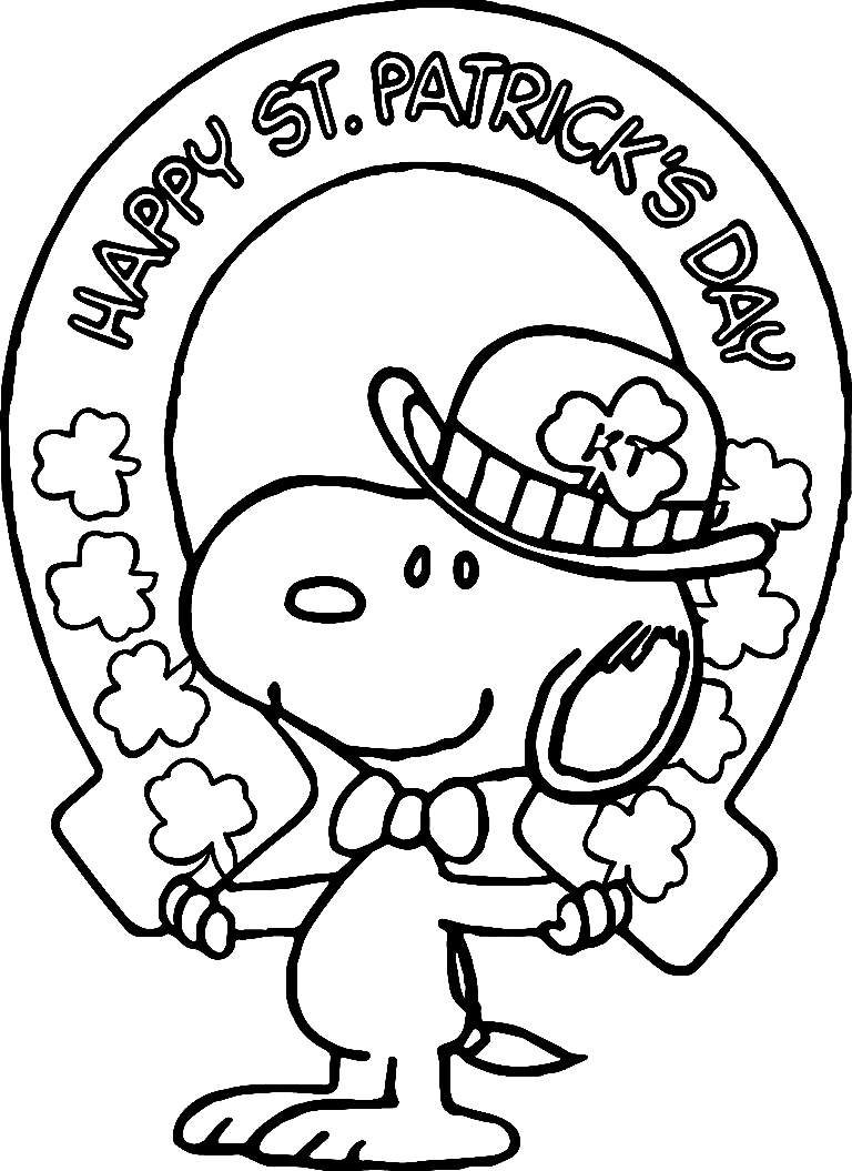Snoopy Saint-Patrick de Happy St. Patrick's Day